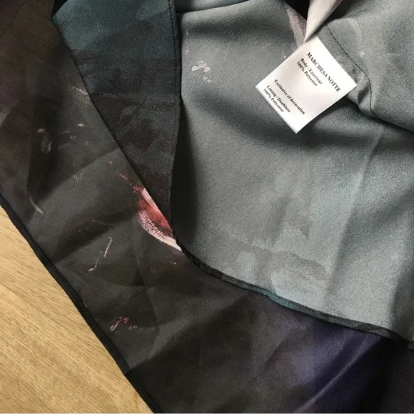 NWT Marchesa Notte Floral Cocktail Wrap Dress - Picture 15 of 16